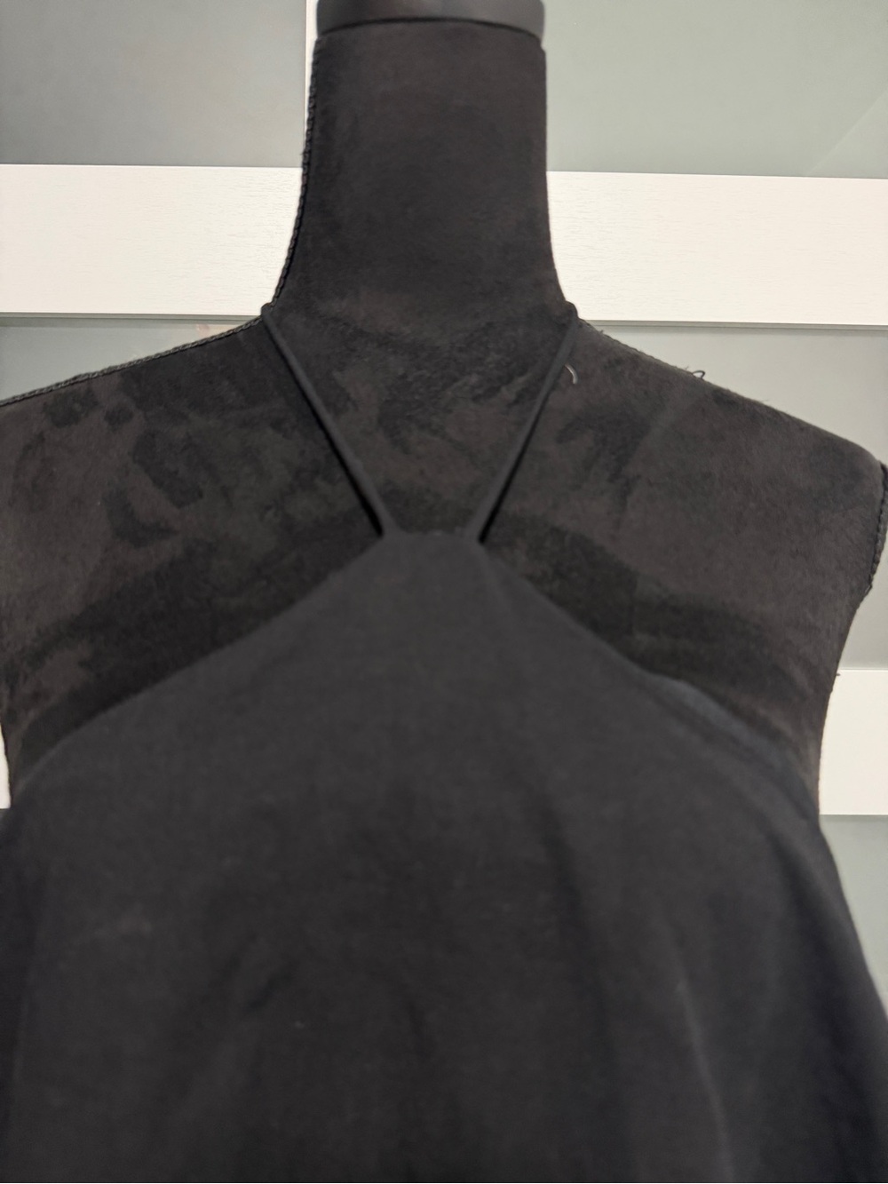 Zara Halter Neck Dress with Built-In Shorts Black - Picture 3 of 8
